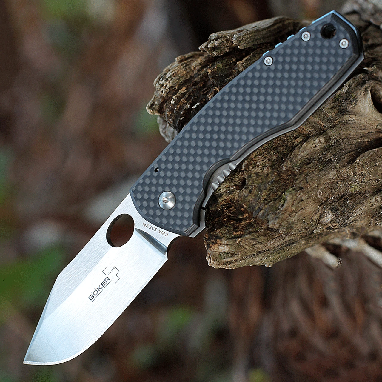 Boker Plus Vox F3 II Framelock, 01BO341, CPM-S35VN, Carbon Fiber /Titanium Handles 3 Boker Plus Vox F3 II Framelock, 01BO341, CPM-S35VN, Carbon Fiber /Titanium Handles