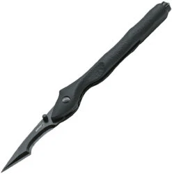 Boker Plus 01BO149 Urban Survival XL, 2.4" 440C Black Plain Blade, Black Aluminum Handle