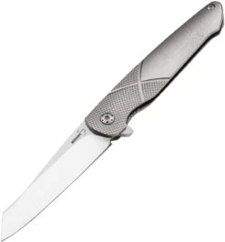 Boker Plus 01BO261 Gent-X, 2.9" 440C Plain Blade, Titanium Handle