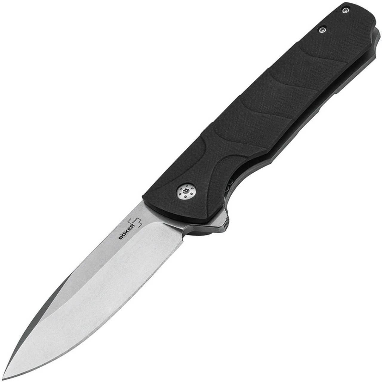 Boker Plus 01BO262 Ridge, 3.5" D2 Plain Blade, Black G-10 Handle 3 Boker Plus 01BO262 Ridge, 3.5" D2 Plain Blade, Black G-10 Handle