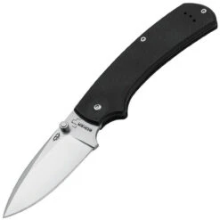 Boker Plus 01BO544 XL Drop, 3.5" 440C Plain Drop Point Blade, Black G-10 Handle