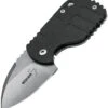 Boker Plus 01BO610 Subcom Friction, 2.2" AUS-8 Plain Blade, Black G-10 Handle 2 Boker Plus 01BO610 Subcom Friction, 2.2" AUS-8 Plain Blade, Black G-10 Handle -Knife Craft Shop 01bo610 00326.1566586207
