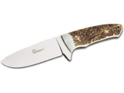 Boker 02BA545HH Arbolito, 4.4" 440A Plain Blade, Genuine Stag Handle