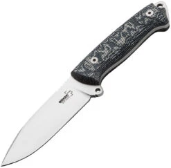 Boker Plus 02BO351 Spain Generalist Granito, 4.3" MoVa1.4116 Plain Blade, Grey Micarta Handle