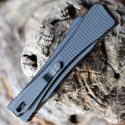 Boker Plus MINI Eagle 2.0 OTF Automatic Blk Alum (2.8" D2 Satin Recurve) 06BO246 -Knife Craft Shop 06EX246.3 74218.1645558515