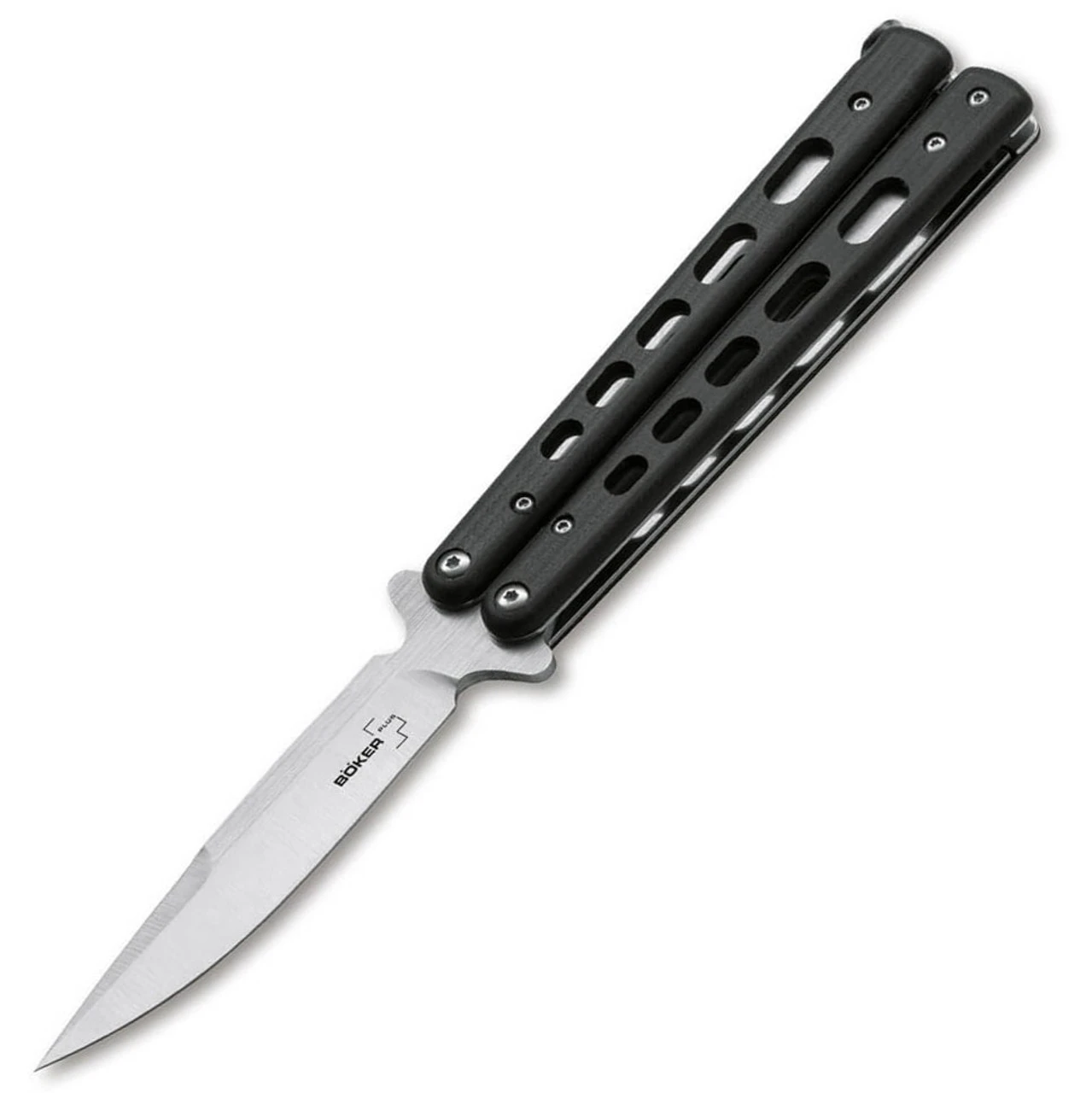Boker Plus Large Tactical Butterfly Knife-Blk G10 ( 4.21" D2) 06EX228 3 Boker Plus Large Tactical Butterfly Knife-Blk G10 ( 4.21" D2) 06EX228