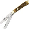 Boker Trapper Brown Bone Tree Brand Series -Knife Craft Shop BO110732 09665.1632774483