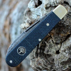 Boker Solingen Prime Barlow Burlap 114942, 2.76" Black Carbon Steel Acid Washed Plain Blade, Black Micarta Nickel Silver Handles 7 Boker Solingen Prime Barlow Burlap 114942, 2.76" Black Carbon Steel Acid Washed Plain Blade, Black Micarta Nickel Silver Handles -Knife Craft Shop BO114942.3 67181.1646407846