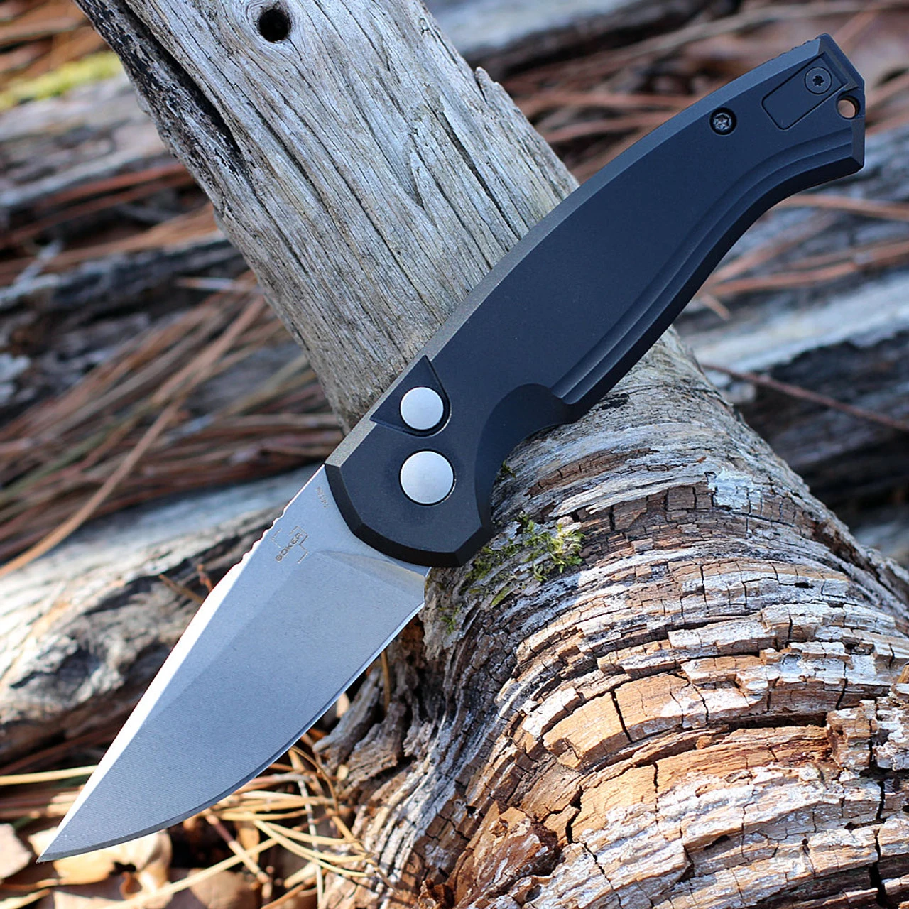 Boker Plus Karakurt Automatic Blk Alum (3.1" 154CM Satin) 01BO363 3 Boker Plus Karakurt Automatic Blk Alum (3.1" 154CM Satin) 01BO363