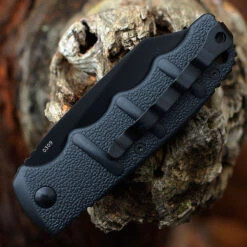 Boker Plus Kalashnikov 74 Automatic - Blk Alum. (3.25" D2 BLK Sheepfoot Blade) 01KALS104N -Knife Craft Shop BOKAKALS104N.3 43883.1646854645