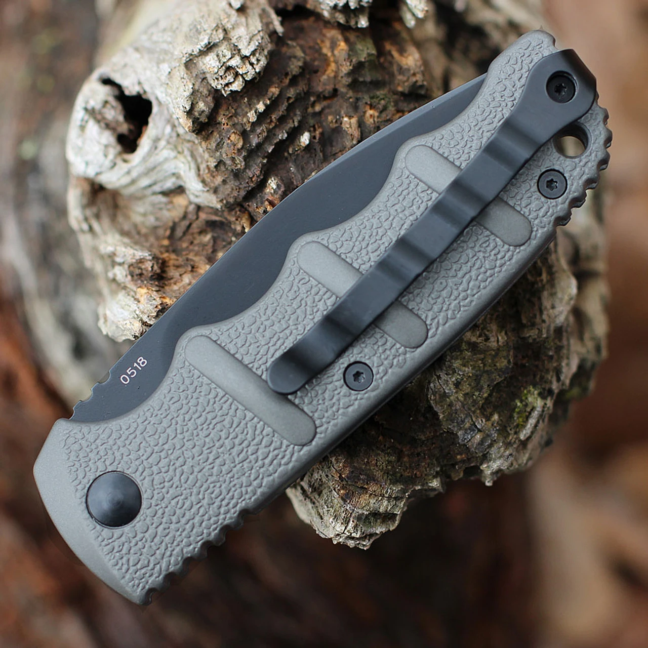 Boker Plus Kalashnikov 74 Automatic - Gray Alum. (3.25" D2 Blk) 01KALS94N 6 Boker Plus Kalashnikov 74 Automatic - Gray Alum. (3.25" D2 Blk) 01KALS94N - Image 4