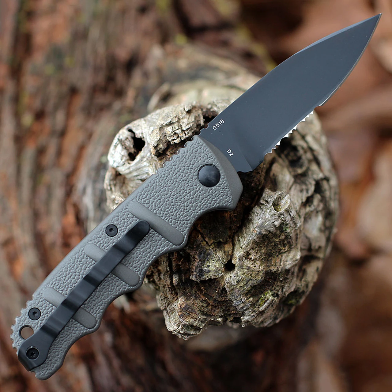 Boker Plus Kalashnikov 74 Automatic - Gray Alum. (3.25" D2 Blk) 01KALS94N 4 Boker Plus Kalashnikov 74 Automatic - Gray Alum. (3.25" D2 Blk) 01KALS94N - Image 2