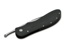 Boker Plus Voortrekker Friction Folder 01BO089, 2.95" D2 Steel Plain Blade, Black G-10 Handle -Knife Craft Shop BOP01BO089.1 15252.1588279126