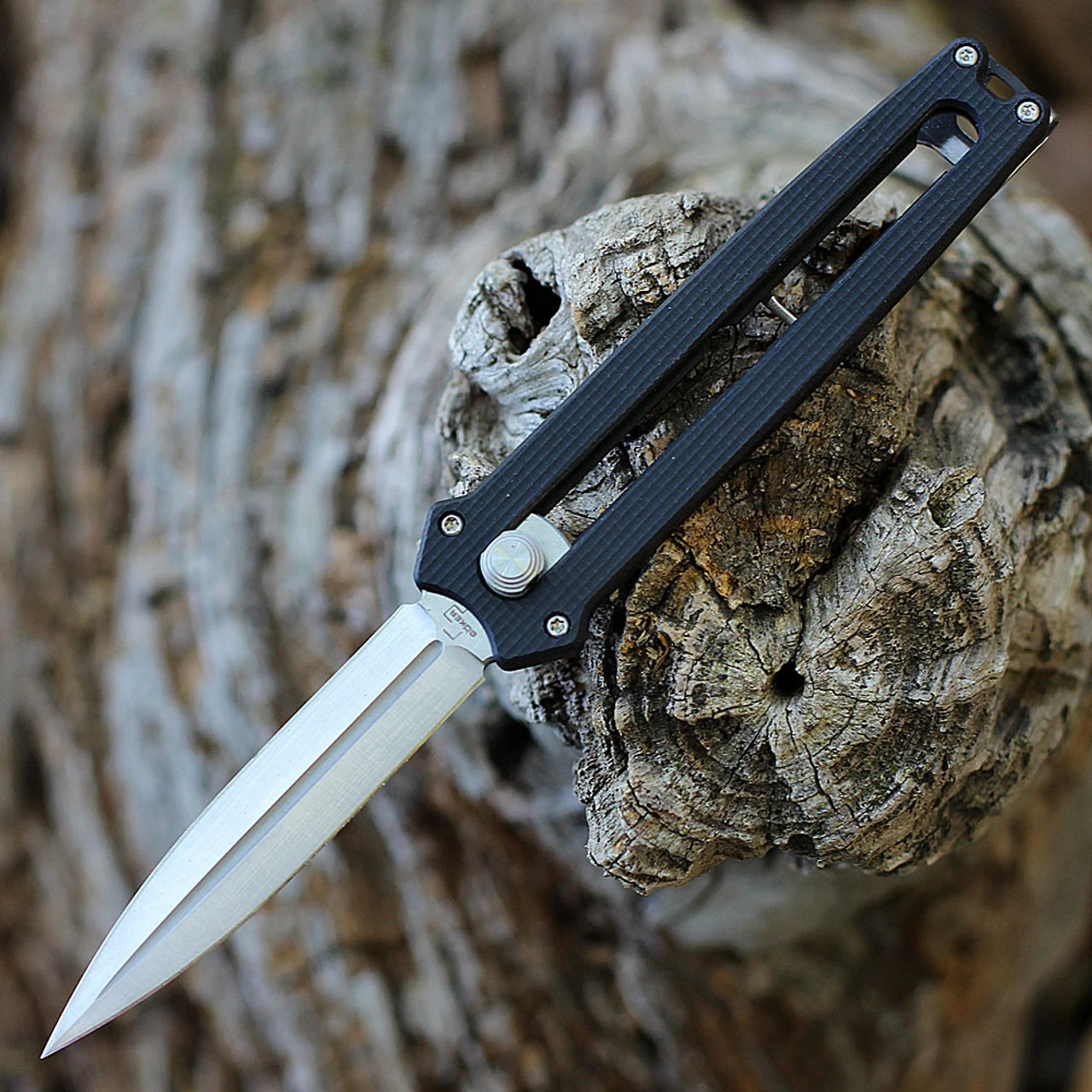 Boker Plus Slike Manual OTF - Black G-10 (3" D2 Satin Dagger) 01BO411 3 Boker Plus Slike Manual OTF - Black G-10 (3" D2 Satin Dagger) 01BO411