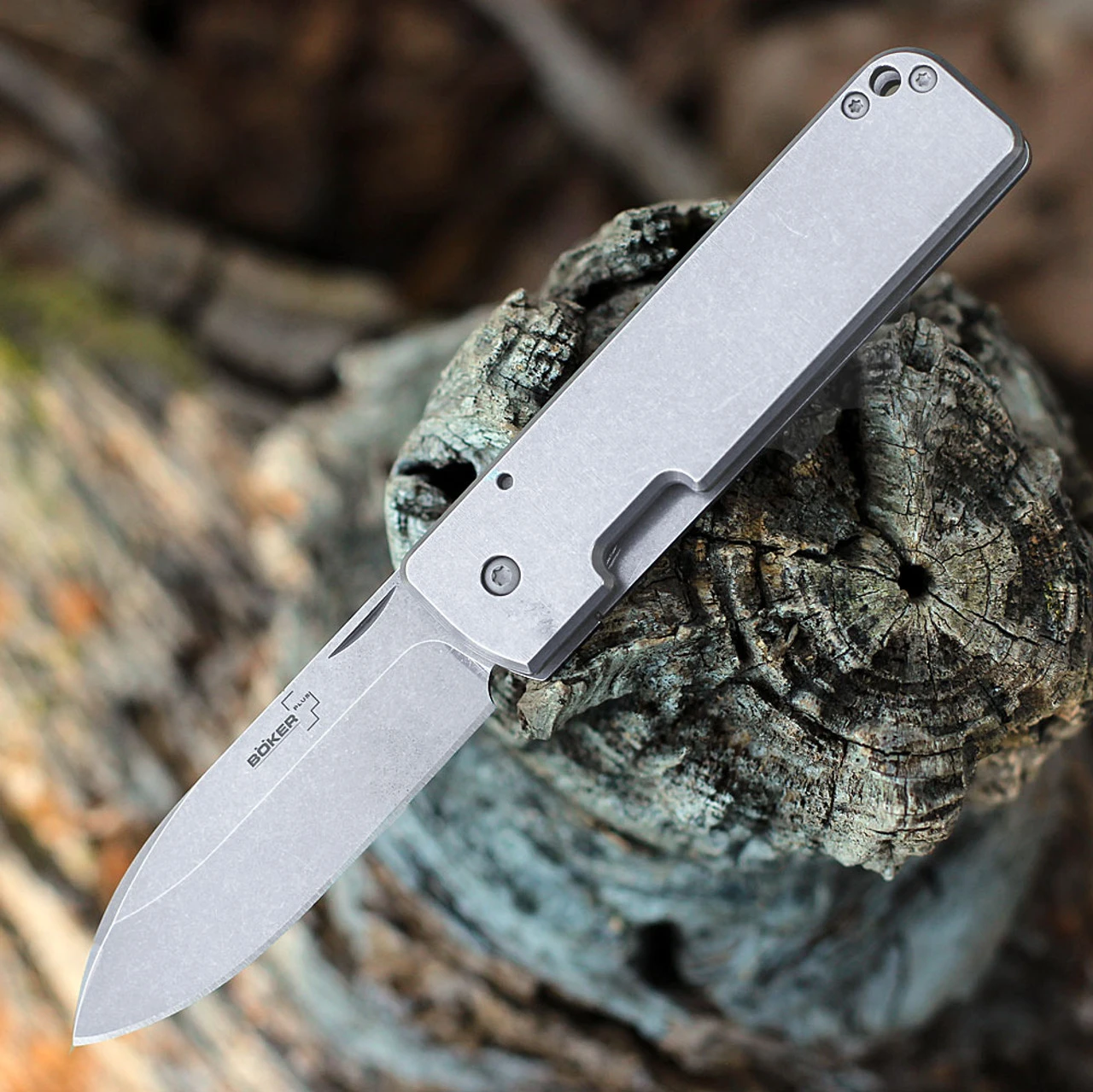 Boker Plus Lancer 42 - Gray SS (2.87" D2 SW) 01BO464 3 Boker Plus Lancer 42 - Gray SS (2.87" D2 SW) 01BO464