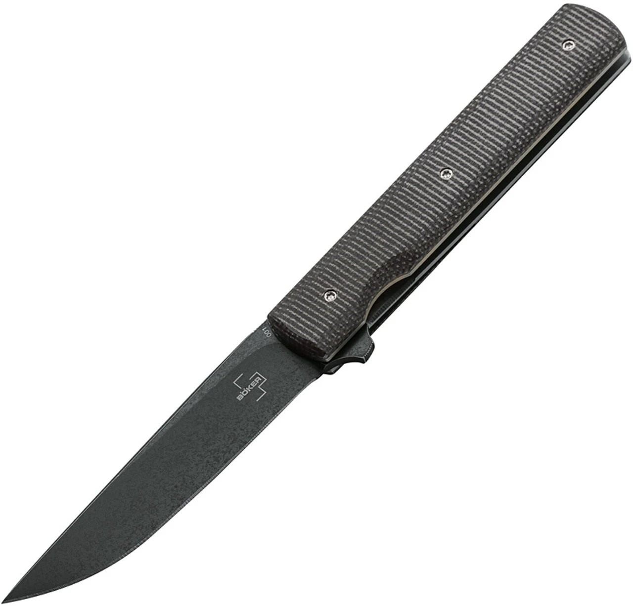 Boker Plus Urban Trapper - Grn Canvas Micarta - (3.3" VG-10 Blk SW) 01BO705 3 Boker Plus Urban Trapper - Grn Canvas Micarta - (3.3" VG-10 Blk SW) 01BO705