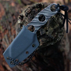 Boker Plus Kazhan - Skeletonized Neck Knife (2.2" D2 Blk SW) 02BO069 -Knife Craft Shop BOP02BO069 55956.1651672966