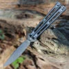 Boker Plus Papillon Buterfly Knife Stainless Steel (4.25" D2 ) 06EX111 -Knife Craft Shop BOP06EX111.2 14078.1660664905