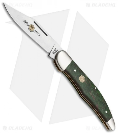 Boker 20-20 150th Anniversary Series Pocket Knife 5.25" Green Wood 116014 3 Boker 20-20 150th Anniversary Series Pocket Knife 5.25" Green Wood 116014