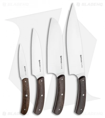 Boker Anso Pure CPM 5-Piece Kitchen Knife Set Oak Wood W/ Magnetic Block 3 Boker Anso Pure CPM 5-Piece Kitchen Knife Set Oak Wood W/ Magnetic Block