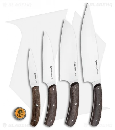 Boker Anso Pure CPM 5-Piece Kitchen Knife Set Oak Wood W/ Magnetic Block 10 Boker Anso Pure CPM 5-Piece Kitchen Knife Set Oak Wood W/ Magnetic Block - Image 8