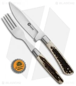 Boker Arbolito Stag Steak Knife Dinner Set 03BA5717H (12 Piece Set) -Knife Craft Shop Boker Arbolito Stag Steak Knife Dinner Set 03BA5717H BHQ 85724 jr bottlecap