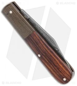 Boker Barlow Integral Slip Joint Leopard Damascus Knife Desert Ironwood (3.25") 8 Boker Barlow Integral Slip Joint Leopard Damascus Knife Desert Ironwood (3.25") -Knife Craft Shop Boker Barlow Integral Pocket Knife Desert Ironwood Leapord Damascus 100501DAM BHQ 120615 jr side