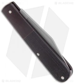 Boker Barlow Integral Pocket Slip Joint Knife Black Canvas Micarta (3.25" Satin) -Knife Craft Shop Boker Barlow Integral Pocket Knife Micarta SW 111943 BHQ 120617 jr side