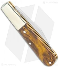 Boker Barlow Pocket Knife Curly Birch Wood (3.3" Satin) 117941 -Knife Craft Shop Boker Barlow Pocket Knife Curly Birch Wood 117941 BHQ 120614 jr side