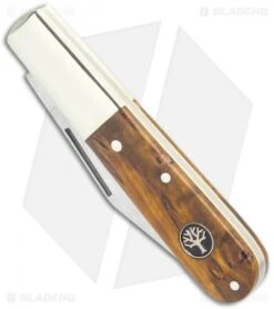Knife Craft Shop -Knife Craft Shop Boker Barlow Pocket Knife Curly Birch Wood 117941 BHQ 120614 jr spine