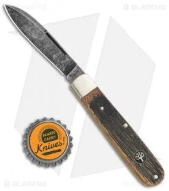 Boker Barlow Prime Pocket Knife Castle Wood (3.875" Acid Wash) -Knife Craft Shop Boker Barlow Prime Castle Wood 113942 BHQ 105704 jr bottlecap