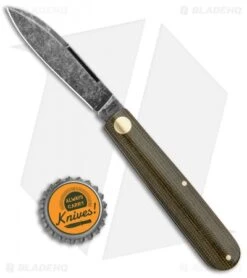 Boker Barlow Prime EDC Slip Joint Knife Green Micarta (2.75" Acid Wash) 9 Boker Barlow Prime EDC Slip Joint Knife Green Micarta (2.75" Acid Wash) -Knife Craft Shop Boker Barlow Prime EDC SJ Brown Acid SW 115942 BHQ 120618 jr bottlecap