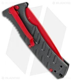 Boker Black Widow Strike Drop Point Automatic Knife Black (3.25" Red D2) -Knife Craft Shop Boker Black Widow Strike Drop DP Black Red 01BO434NSOI BHQ 97030 jr side