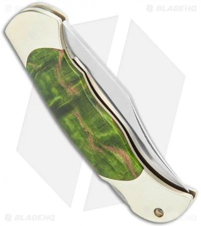 Boker Boy Scout Lockback Knife Green Curly Birch (3.1" Satin) 118118 5 Boker Boy Scout Lockback Knife Green Curly Birch (3.1" Satin) 118118 - Image 3