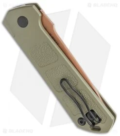 Boker Burnley Kihon Desert Warrior Drop Point Automatic Knife (3.3" Copper D2) -Knife Craft Shop Boker Burnley Kihon Desert Warrior DP Auto Copper D2 01BO955NSOI BHQ 101391 jr side