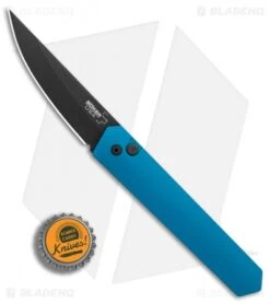 Boker Burnley Kwaiken Automatic Knife Blue (3.5" Black) Pro-Tech -Knife Craft Shop Boker Burnley Kwaiken Blue Black Protech BHQ 83280 er bottlecap