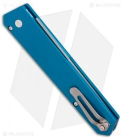 Boker Burnley Kwaiken Automatic Knife Blue (3.5" Stonewash) 06EX299SOI Pro-Tech -Knife Craft Shop Boker Burnley Kwaiken Blue Stonewash Protech BHQ 83281 er side