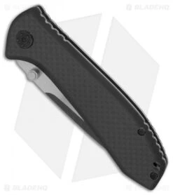 Boker Magnum Carter Frame Lock Knife CF/G-10 (3.5" Black SW) 01RY985 -Knife Craft Shop Boker Carter CF black BHQ 86600 er spine