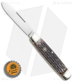Boker Cattle Knife 4.5" Pocket Knife Jigged Bone 9 Boker Cattle Knife 4.5" Pocket Knife Jigged Bone -Knife Craft Shop Boker Cattle Knife Pocket Knife 112910 Jigged Bone BHQ 111208 LS Bottlecap