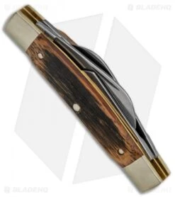 Boker Congress Traditional Pocket Knife 3.625" Beer Barrel Wood 8 Boker Congress Traditional Pocket Knife 3.625" Beer Barrel Wood -Knife Craft Shop Boker Congress Beer Barrel BHQ 79385 jr side