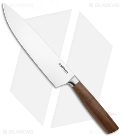 Boker Core 8.1" Chef's Kitchen Knife Walnut Wood 3 Boker Core 8.1" Chef's Kitchen Knife Walnut Wood