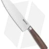 Boker Core 6.5" Santoku Fluted/Hollow Edge Kitchen Knife Walnut Wood -Knife Craft Shop Boker Core Santoku Fluted Edge BHQ 116545 jr