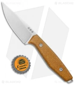 Boker Daily Knives AK1 Fixed Blade Knife Mustard Micarta (3" Satin) 120502 -Knife Craft Shop Boker Daily Knives AK1 DP Fixed Blade Mustard Micarta 120502 BHQ 118369 jr bottlecap