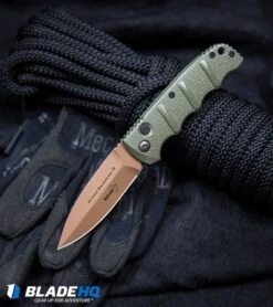 Boker Desert Warrior Kalashnikov Dagger Automatic Knife OD Green (3.3" D2) -Knife Craft Shop Boker Desert Warrior Kalashnikov Dagger Automatic Knife OD Green Copper BHQ30436 kp rope web