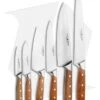 Boker Forge Wood 7-Piece Kitchen Knife Set Maple Wood W/ Wooden Block -Knife Craft Shop Boker Forge Wood 7 Piece Kitchen Knife Set Maple Wood Wooden Block BHQ 116577 jr
