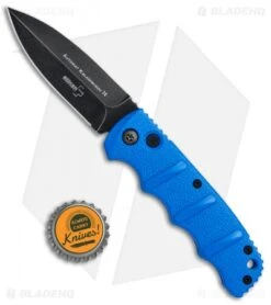 Boker Kalashnikov Dagger Automatic Knife Blade HQ Blue (3.25" Smokewash D2) -Knife Craft Shop Boker Kalashnikov Dagger Auto Blue Black 01KALS32N BHQ 75530 jr bottlecap 2