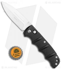 Boker Kalashnikov Dagger Automatic Knife Black (3.25" Satin D2) -Knife Craft Shop Boker Kalashnikov Dagger Black Satin BHQ 9485 or BHQ 110509 jr bottlecap