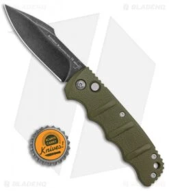Boker Kalashnikov Harpoon Automatic Knife OD Green (3.25" Smokewash D2) -Knife Craft Shop Boker Kalashnikov Harpoon Auto OD Green Smokewash 01KALS123NSOI BHQ 132735 jr bottlecap
