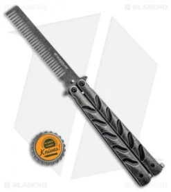 Boker Magnum Balicomb Butterfly Trainer Black Stonewash (3.88" Comb) -Knife Craft Shop Boker Magnum Balicomb Butterfly Trainer Comb BHQ 94433 ns bottlecap