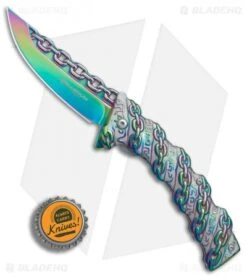Boker Magnum Chained Rainbow Spring Assisted Knife (3.375" Spectrum) 01MB635 -Knife Craft Shop Boker Magnum Chained Rainbow BHQ 80865 er bottlecap